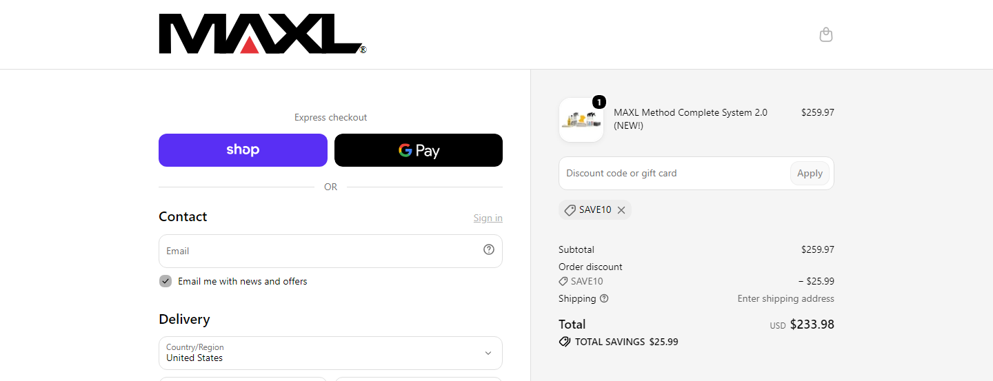 MAXL Coupons, Promo Codes & Discounts October 2026 - Dealki